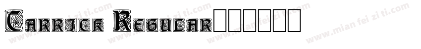 Carrick Regular字体转换